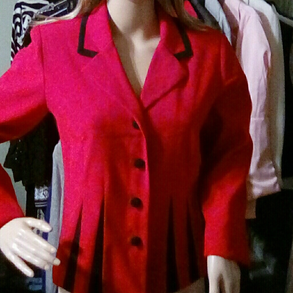 Faux suede blazer